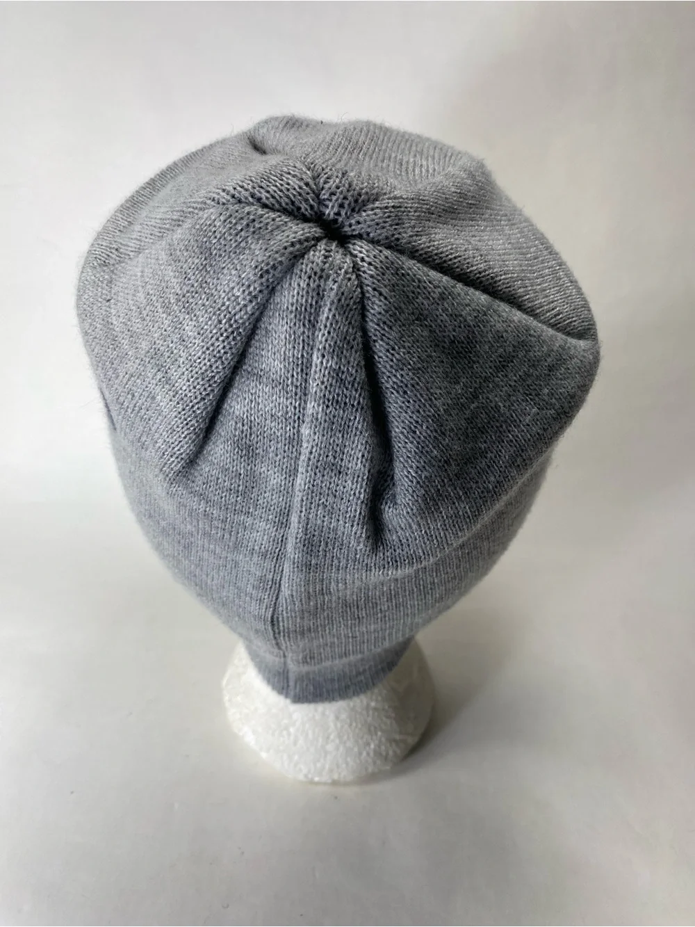 Puma Gray Beanie with Navy Puma Logo Knit Beanie Hat